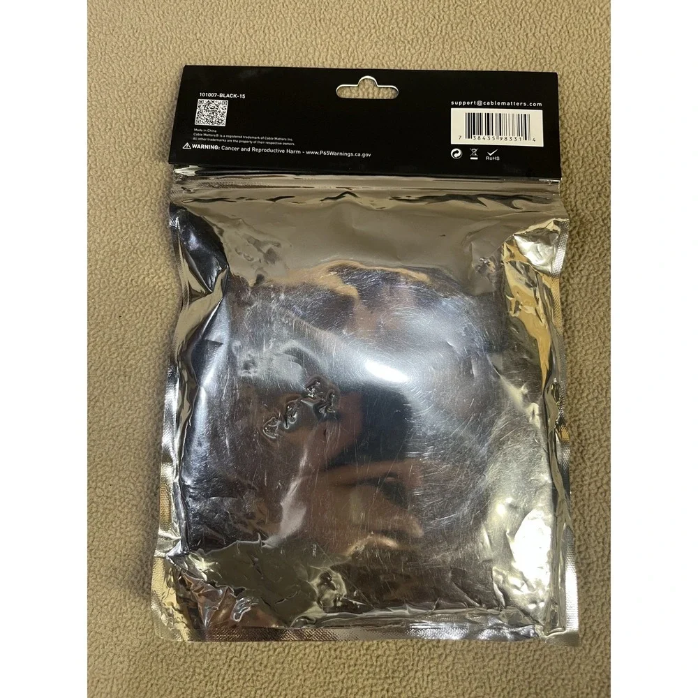 Cable Matters Mini DisplayPort to DisplayPort Cable 15ft‎ 101007-BLACK-15 2K